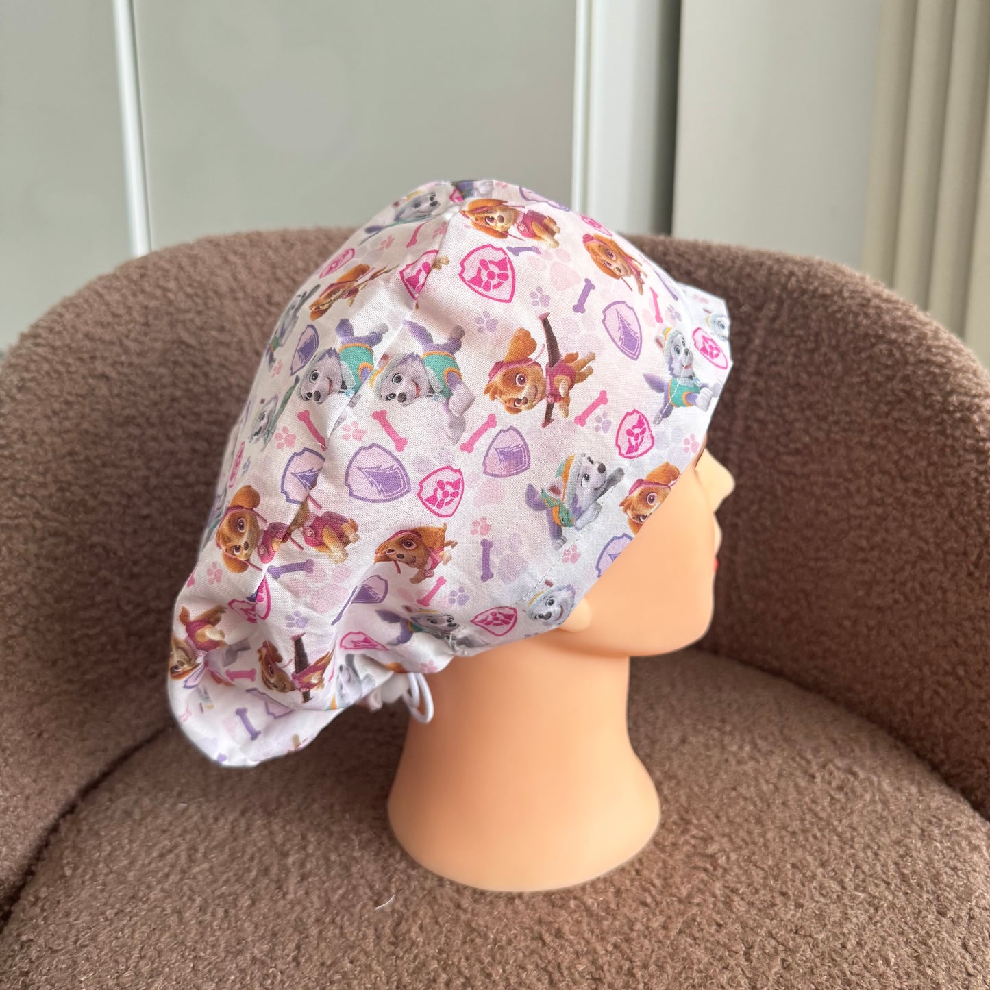 White Paw Patrol Elastic Scrub Hat