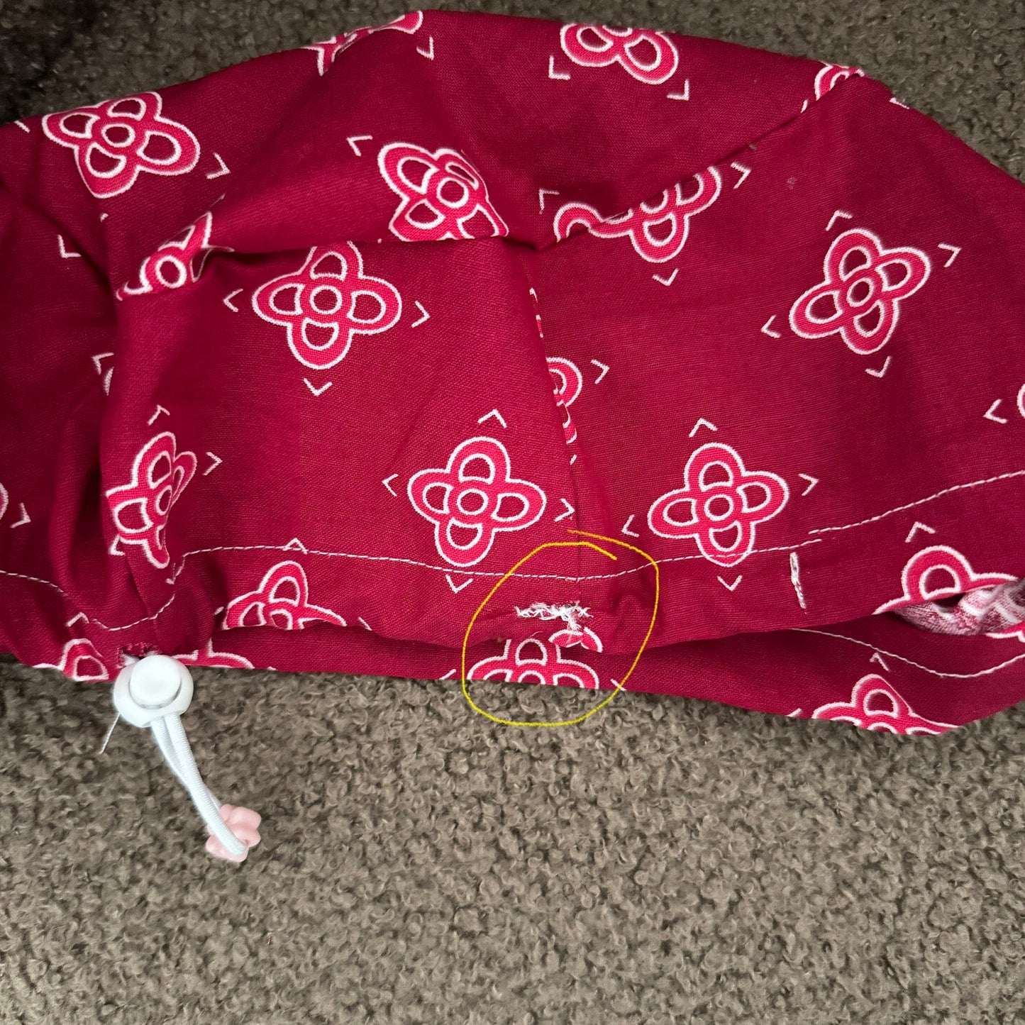 Berry Burst Toggle Scrub Hat