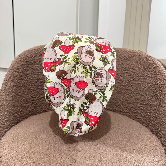 Mint Hedgehog Elasticated Scrub Hat