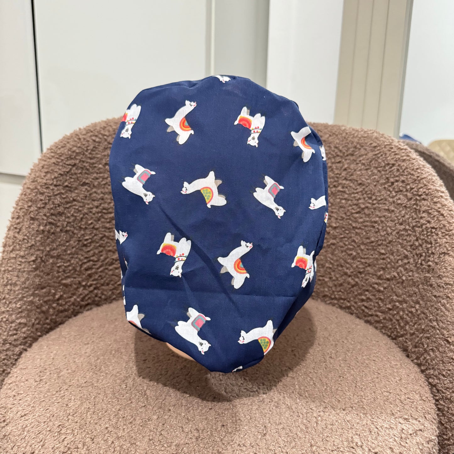 Blue Llamas Elasticated Scrub Hat