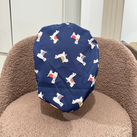Blue Llamas Elasticated Scrub Hat
