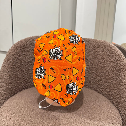 Nacho Average Nurse Orange Toggle Scrub Hat