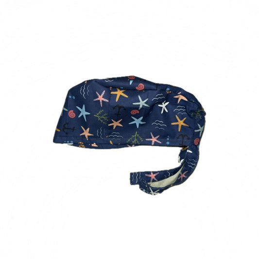 Starfish Tie Back Scrub Hat