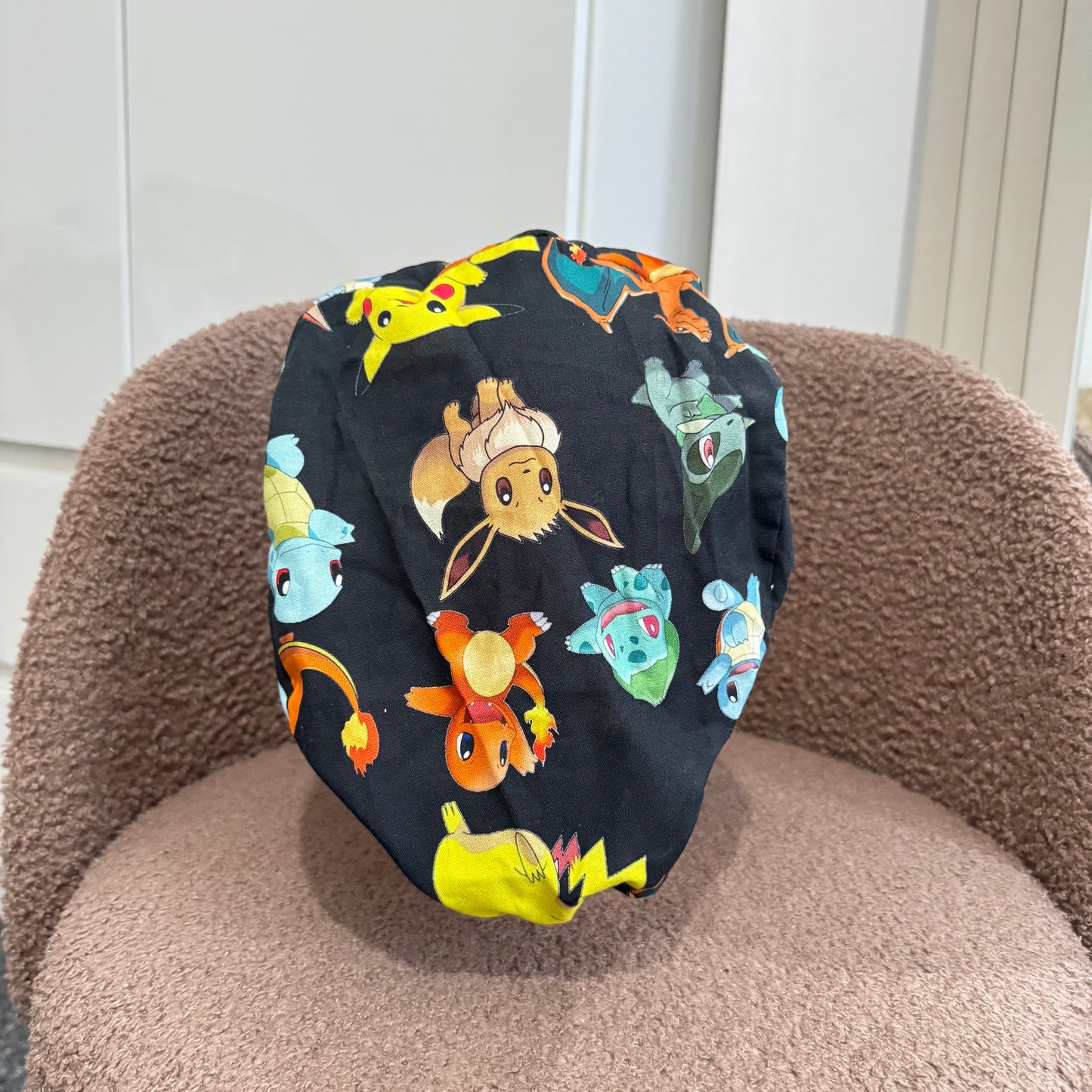 Black Pikachu toggle Scrub Hat