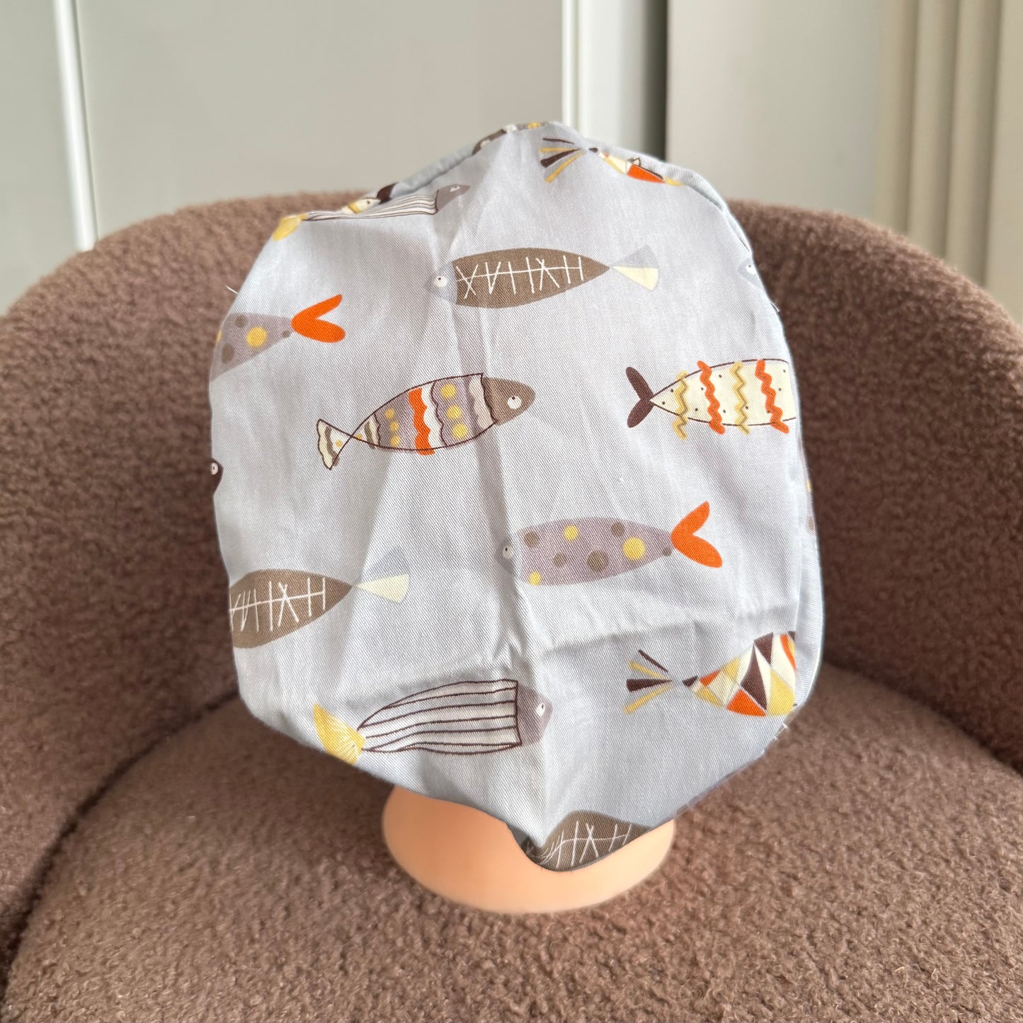 Baby Blue Fishes in the Sea toggle Scrub Hat